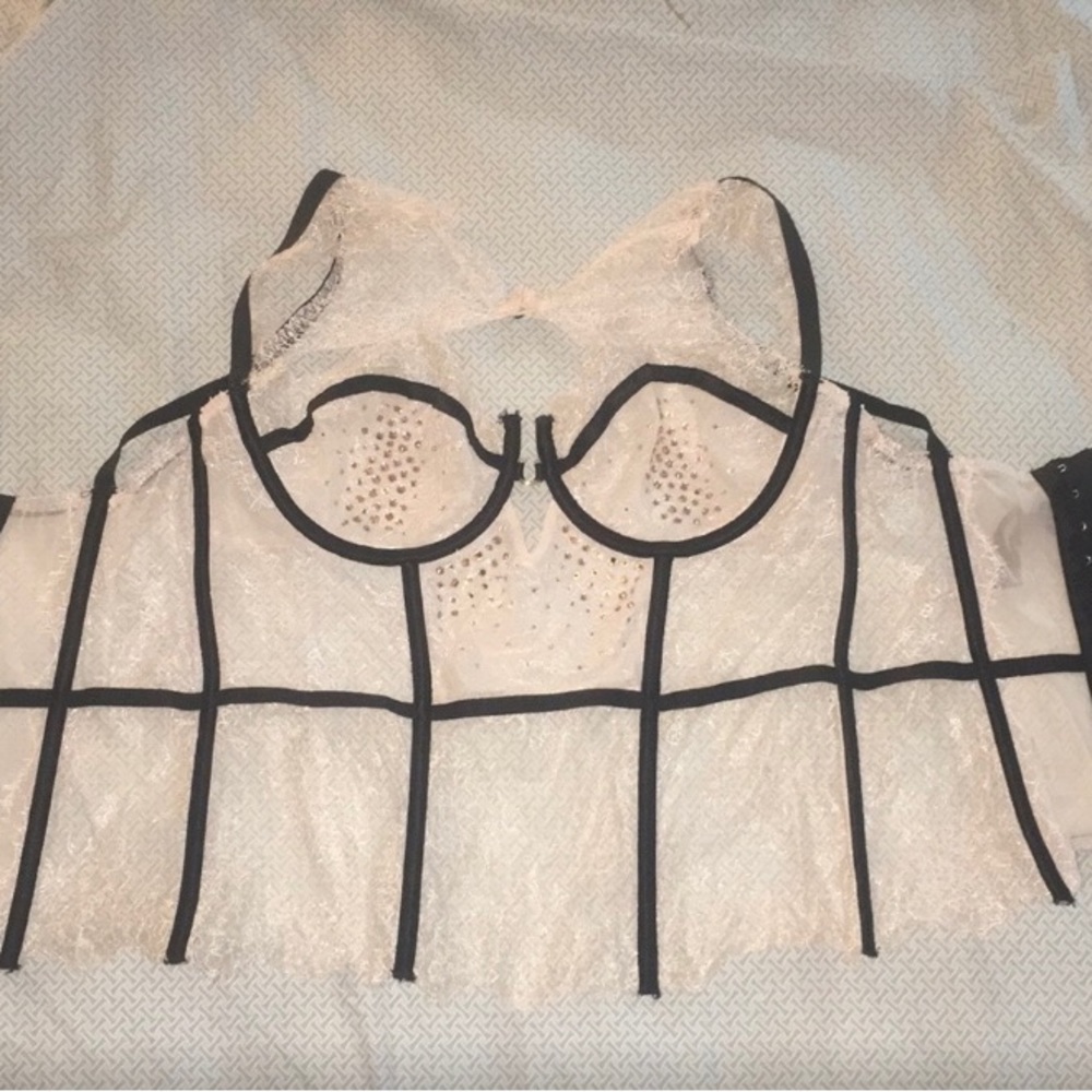 Rare VS Fashion Show 2014
Embellished Gold Corset
Swarovski Crystals Size 36D - Picture 6 of 10